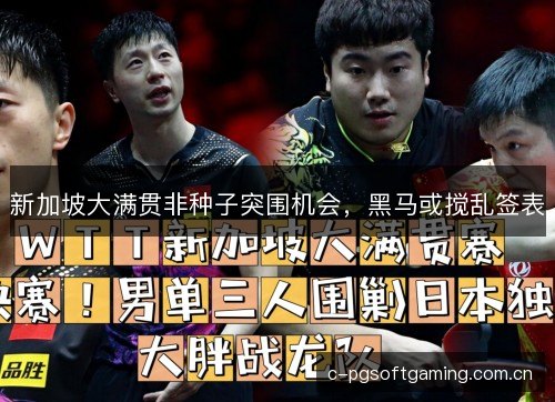 新加坡大满贯非种子突围机会，黑马或搅乱签表